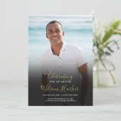 Programme Élégant De Photo Funéraire Ordre De Serv (Debout devant)