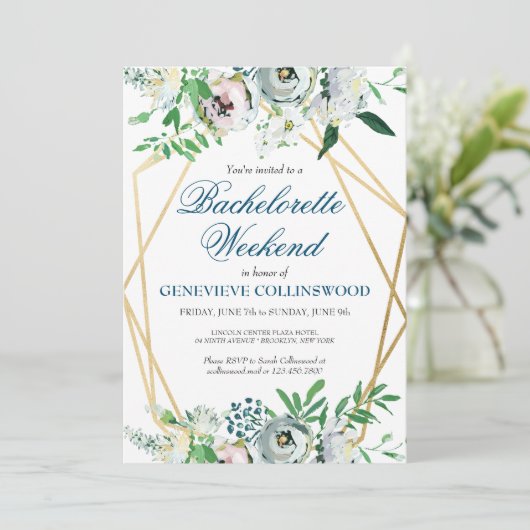 Programme élégant de week-end EVJF à thème floral (Debout devant)