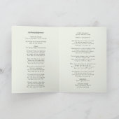 Programme Élégant enterrement | Photo commémorative de l'ord (Intérieur)