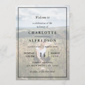 Programme Élégant enterrement | Photo Ordre de service Mémor (Devant)