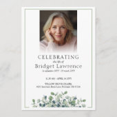 Programme Elegant Eucalyptus Celebrating Life Of - Funeral (Devant)
