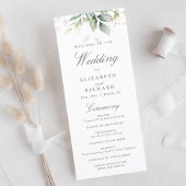 Programme Elégant Eucalyptus Feuille Mariage or vert