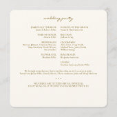 Programme Elégant Fleur sauvage d'aquarelle violet Mariage (Dos)