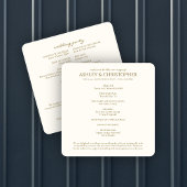 Programme Elégant Fleur sauvage d'aquarelle violet Mariage