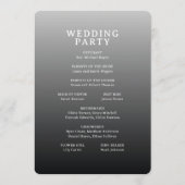 Programme Elegant Gray Minimalist Wedding Ceremony (Dos)
