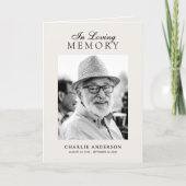 Programme Elegant In Loving Memory 7-Photo Memorial (Devant)