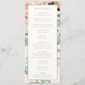 Programme Elégant Jardin Floral Blush | Mariage Pastel (Dos)