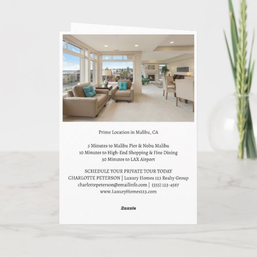 Programme Elégant luxe immobilier annonce Brochure (Dos)
