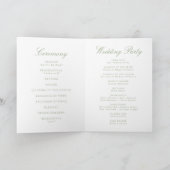 Programme Élégant Mariage Armoiries Monogramme Chinoiserie S (Intérieur)
