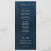 Programme Elégant Mariage couleur bleu marine (Dos)