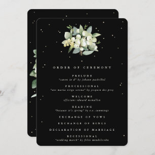 Programme Elégant Mariage de bouquet Black Snowberry+Eucalyp