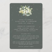 Programme Élégant Mariage de bouquet Eucalyptus & Snowberry (Devant)