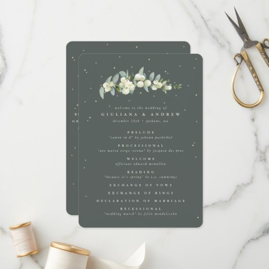 Programme Elégant Mariage de la fraise verte+Eucalyptus (Devant/Arrière en situation)