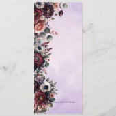 Programme Elégant Mariage équestre aquarelle (Dos)