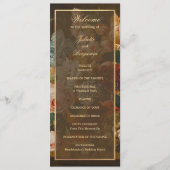 Programme Élégant Mariage Fleuriste Beaux-Arts (Devant)