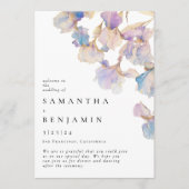 Programme Élégant Mariage floral Iris (Devant)