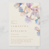 Programme Élégant Mariage floral Iris (Devant)