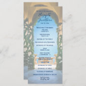 Programme Élégant Mariage italien Arches Lake Côme (Devant / Derrière)