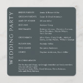 Programme Élégant Mariage moderne Space Grey (Dos)