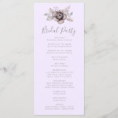 Programme Élégant Mariage Pastel Spring Watercolor (Dos)