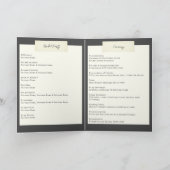 Programme Elégant Mariage rustique avec photo (Intérieur)