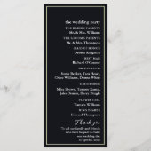 Programme Elégant mariage sur la plage au clair de lune (Dos)