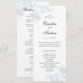 Programme Élégant Mariage Vintage (Devant / Derrière)