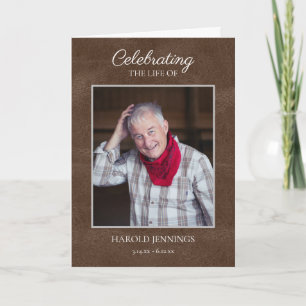 Programme Élégant Mémorial funéraire en cuir photo