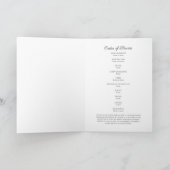 Programme Élégant Mémorial funéraire Photo Verte (Intérieur)