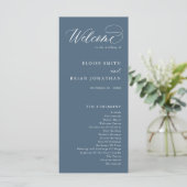 Programme Élégant minimaliste simple Mariage moderne (Debout devant)