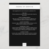 Programme Élégant Moderne dans l'amour Arc de mémoire photo (Dos)