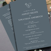 Programme Élégant Moderne Éléments simples Mariage