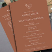 Programme Élégant Moderne Éléments simples Mariage