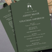 Programme Élégant Moderne Éléments simples Mariage