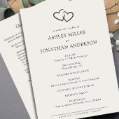 Programme Élégant Moderne Éléments simples Mariage