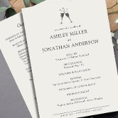 Programme Élégant Moderne Éléments simples Mariage