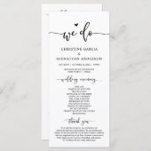 Programme Elégant moderne, nous le faisons, Cérémonie Mariag (Devant / Derrière)