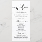 Programme Elégant moderne, nous le faisons, Cérémonie Mariag (Devant)