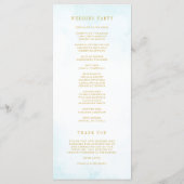 Programme Élégant Monogramme minimaliste Classique Turquoise (Dos)