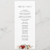 Programme Élégant Noël Floral hiver (Dos)