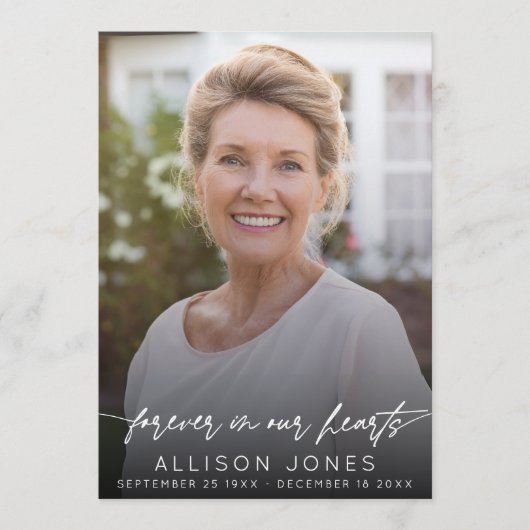 Programme Élégant pour toujours dans nos coeurs Ordre du ser (Devant)