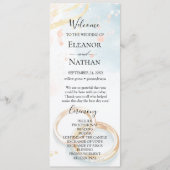 Programme élégant printemps bagues d'or Mariage (Devant)