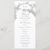 Programme Élégant Rococo Floral Français (Devant)