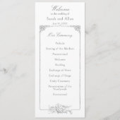 Programme Élégant Rococo Floral Français (Devant)