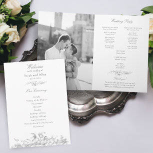 Programme Élégant Rococo Floral Français