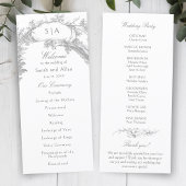 Programme Élégant Rococo Floral Français