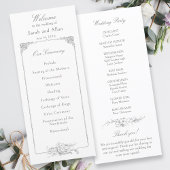 Programme Élégant Rococo Floral Français