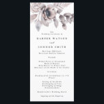 Programme Elégant romantique Aquarelle Mariage floral<br><div class="desc">Elégant romantique aquarelle Programme de mariage floral</div>