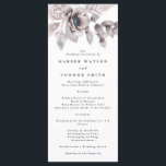 Programme Elégant romantique Aquarelle Mariage floral<br><div class="desc">Elégant romantique aquarelle Programme de mariage floral</div>