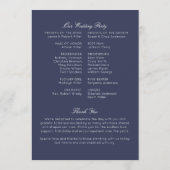 Programme Élégant Rustique moderne Mariage Fleur sauvage (Dos)